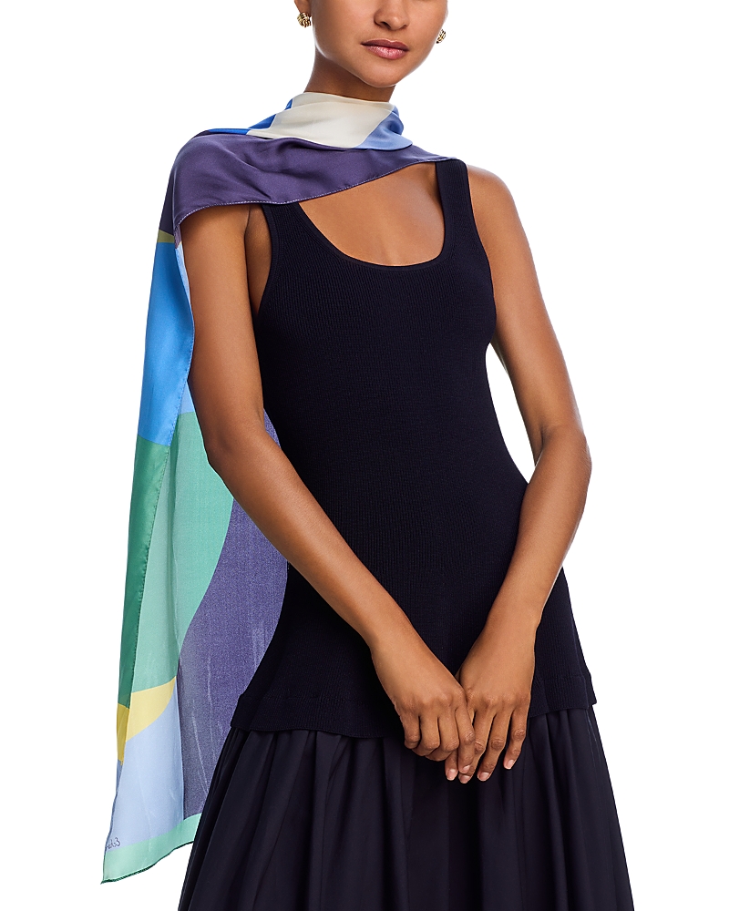 Echo Color Theory Oblong Silk Scarf Smart Closet echo-color-theory-oblong-silk-scarf-smart-closet