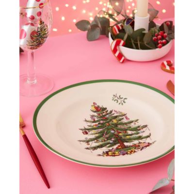 Christmas Tree Dinner Plates, Set of 4