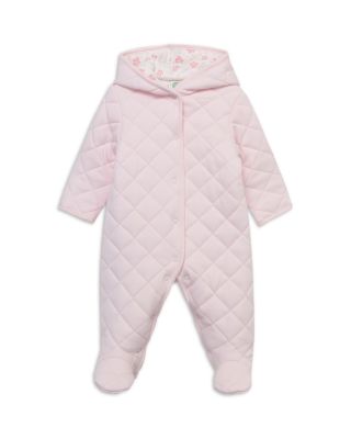 Little Me Girls' Petals Quilted Pram Footie - Baby