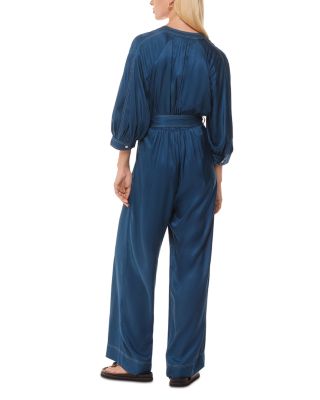 Mabel Topstitched Belted Jumpsuit