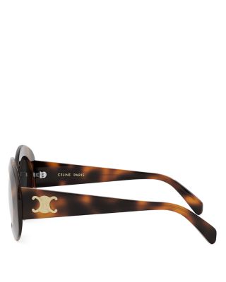 Triomphe Round Sunglasses, 54mm