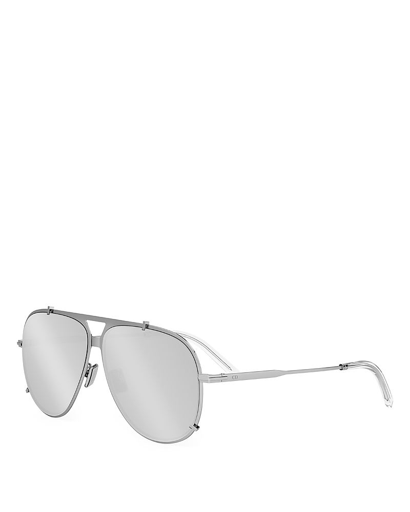 Dior Blacksuit A3u Pilot Sunglasses, 59mm In Palladium/smoke