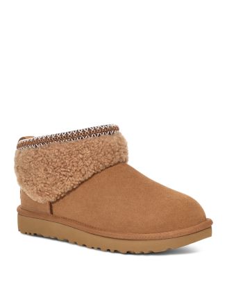 UGG® Women's Classic Ultra Mini Maxi Curly Boots | Bloomingdale's Shoes 