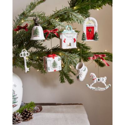 Christmas Tree Baby's First Horse Ornament 2024