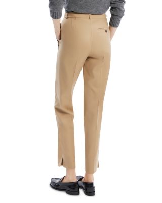 Wool High Waisted Tapered Pants