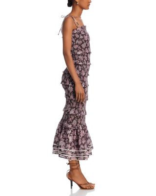 Smocked Geranium Dress 