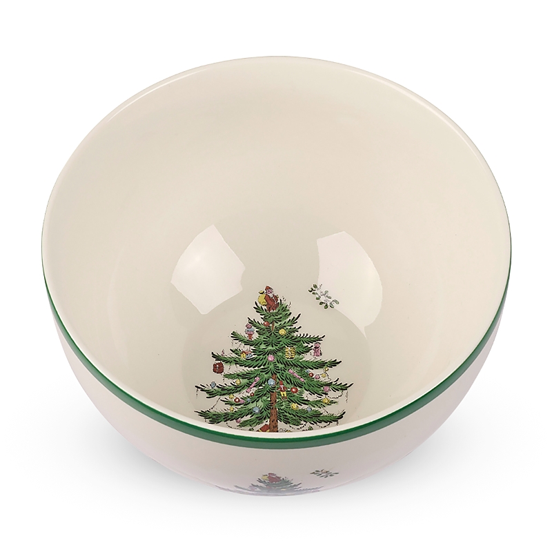 Spode Christmas Tree Rice Bowl In Green