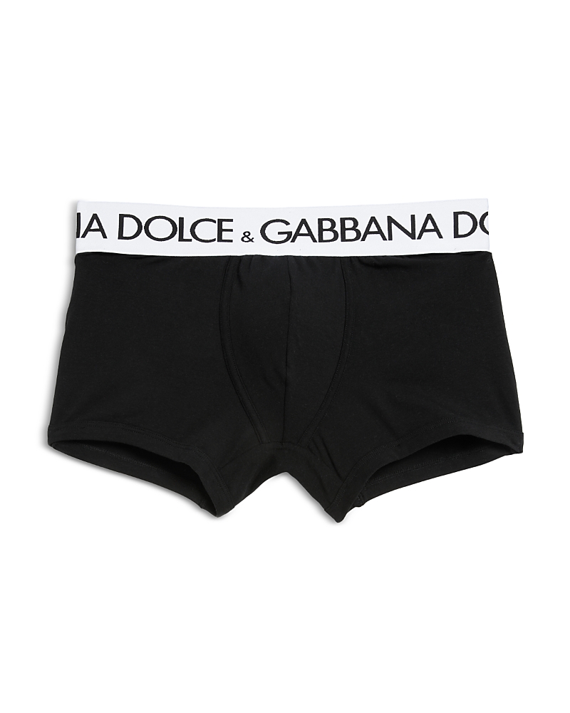 Dolce & Gabbana Cotton Blend Logo Waistband Boxer Briefs
