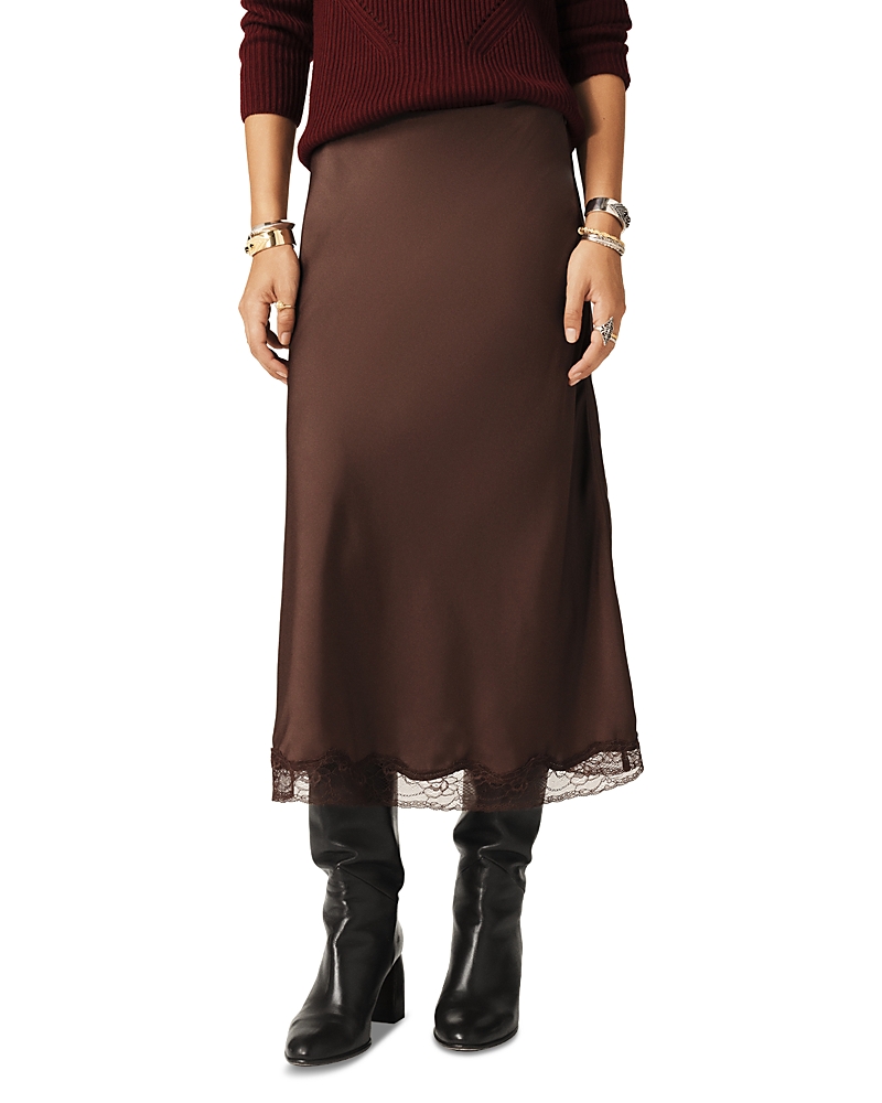 Ba&sh Ba & Sh Cyla Skirt In Chocolate