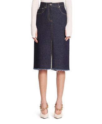 Lanvin - Mid-Length Straight Denim Skirt