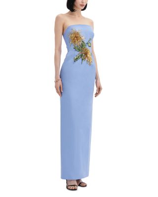 sachin and babi light blue dress Embroidered Quinceanera Dresses, Mexico Quince Gowns with Embroidery main image 1