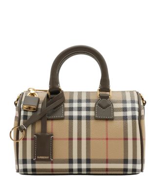 Burberry - Mini Check Bowling Bag