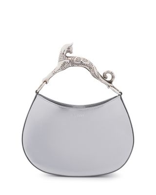 Lanvin Hobo Cat Bag In Metallic Leather