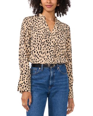 VINCE CAMUTO - V Neck Bell Long Sleeved Top