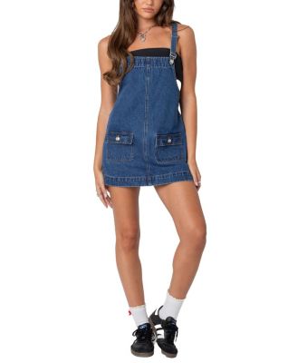 Edikted - Overall Denim Mini Dress