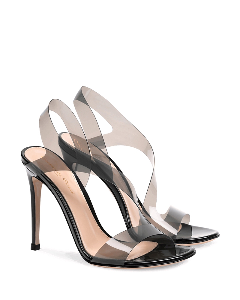 Gianvito Rossi Metropolis Twisted Stiletto-heeled Sandals In Black