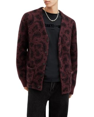 ALLSAINTS - Bancat Paisley Jacquard Regular Fit Cardigan