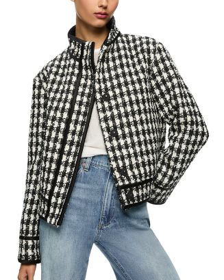 Alice and Olivia Corwin Houndstooth Jacket | Bloomingdale's