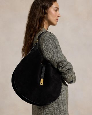 PRL★POLO ID Suede Large Shoulder Bag★人気早期完売 Polo ID Suede Large Shoulder Bag for Women | Ralph Lauren® PA