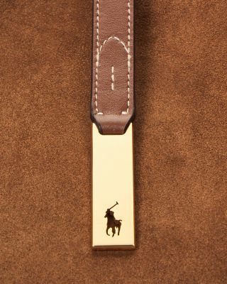 Polo ID Large Suede Shoulder Bag