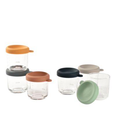 6 Pack Glass Baby Food Jars, 8 Oz