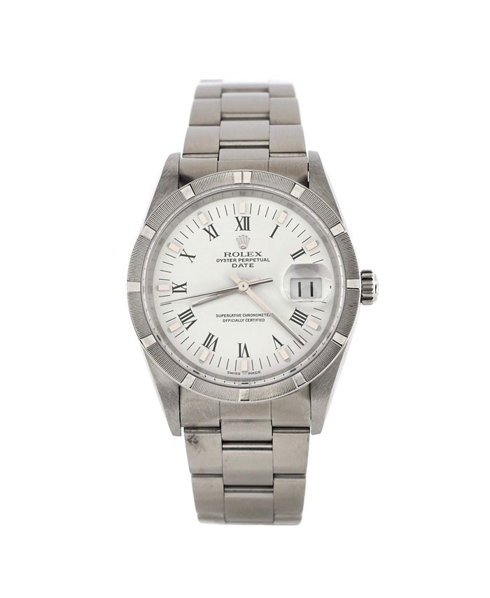 Oyster Perpetual Date Automatic Watch in Stainless Steel 34mm