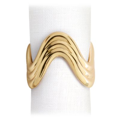 Ripple Napkin Rings, Set of 4
