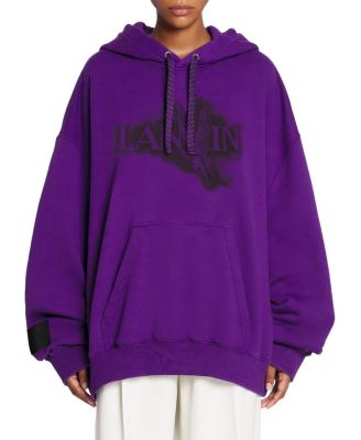 Lanvin - X Future Unisex Baggy Hoodie With Eagle Print