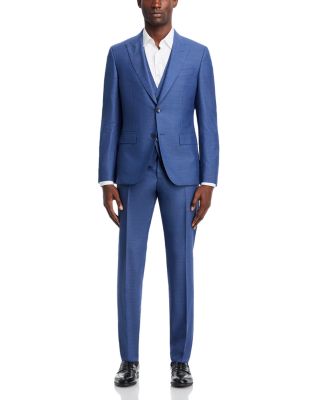 Huge 3 Piece Peak Lapel Slim Fit Suit