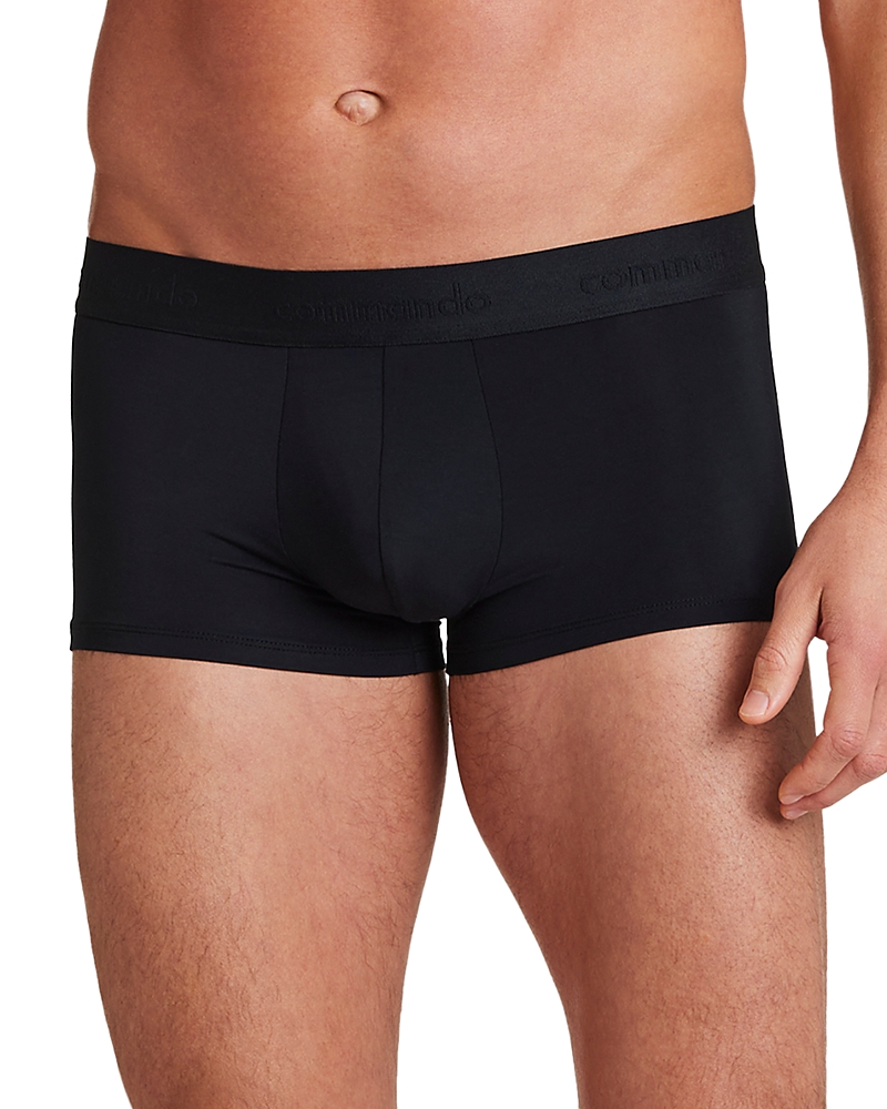 Commando Micro Modal Modern Fit Trunks In Black