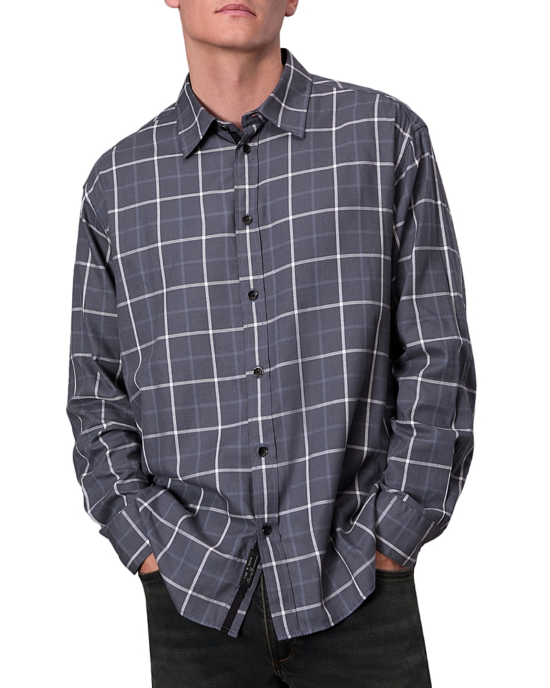 rag & bone Matthew Long Sleeve Printed Flannel Shirt