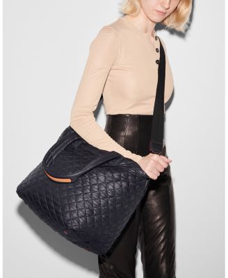 Medium Quilted Nylon Metro Tote Deluxe