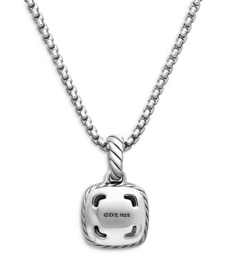 Sterling Silver Petite Albion&reg; Diamond Pav&eacute; Pendant Necklace, 16-17"