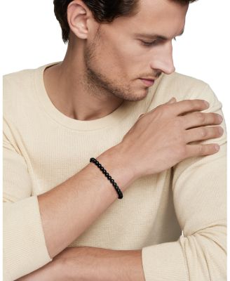 Men&#39;s Spiritual Beads Bracelet with Black Onyx