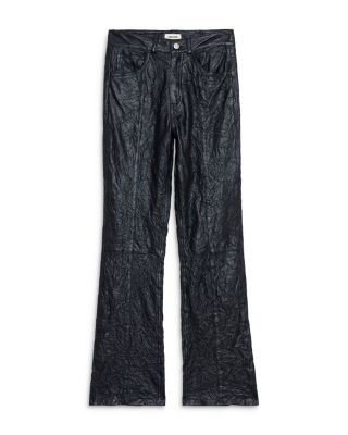 Poete Cuir Froisse Leather Pants