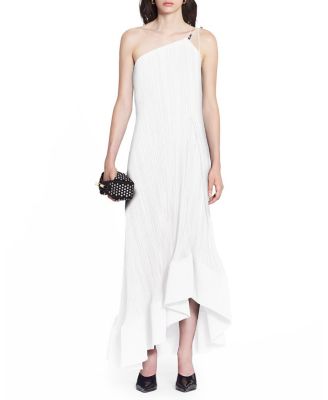 Lanvin Asymmetrical Pleated Dress