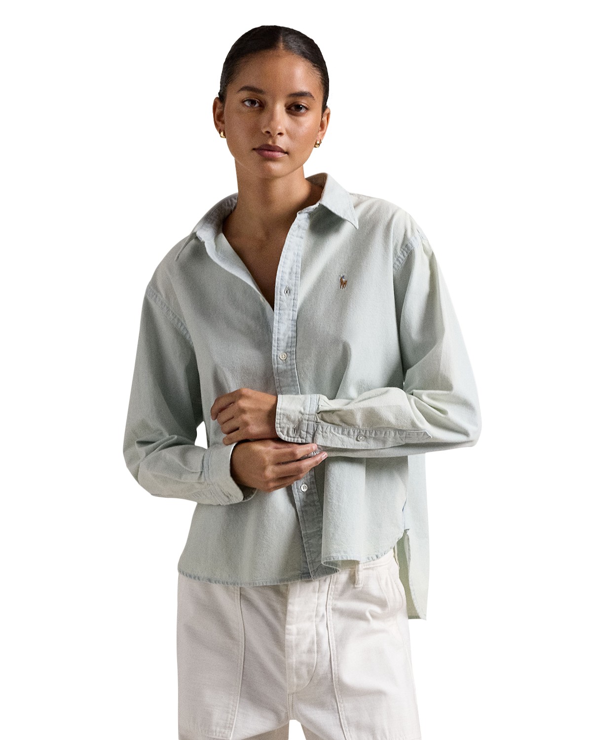 Polo Ralph Lauren Button Front Linen Chambray Shirt