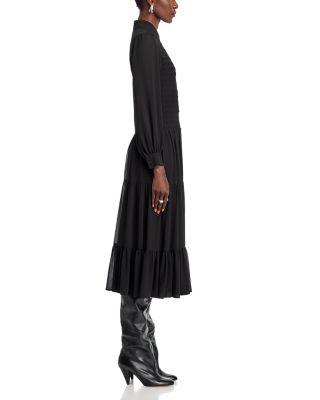 Michael Kors Michael Kors Smocked Button Down Midi Shirt Dress |  Bloomingdale's Women