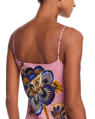 Floral Pink Slip Maxi Dress