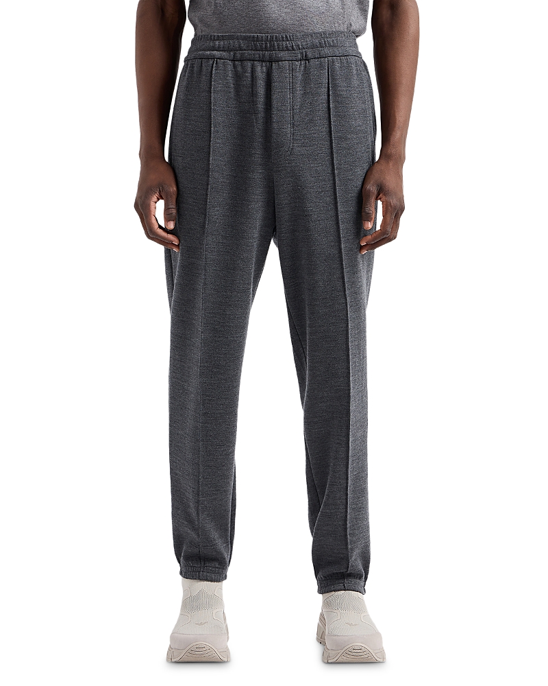 Emporio Armani Travel Essentials Jersey Regular Fit Pleated Joggers