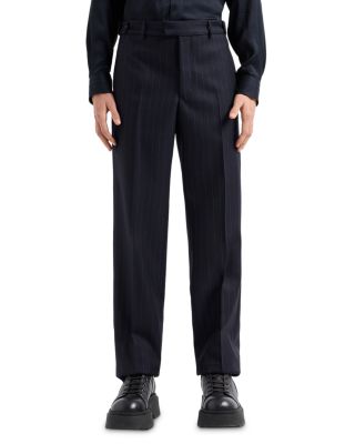 Emporio Armani - Wool Stretch Stripe Regular Fit Pants