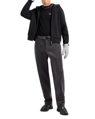 Cotton Blend Ribbed Velour Regular Fit Pants