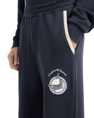 Cotton Twill Whale Patch Regular Fit Joggers