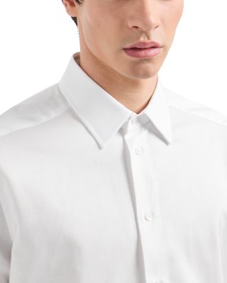 New York Regular Fit Herringbone Dress Shirt