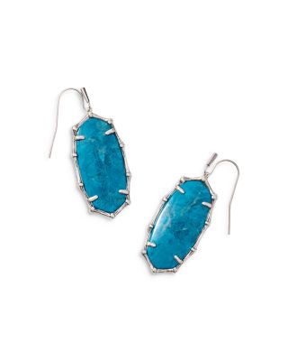 Kendra Scott Elle Bamboo Frame Gemstone Drop Earrings