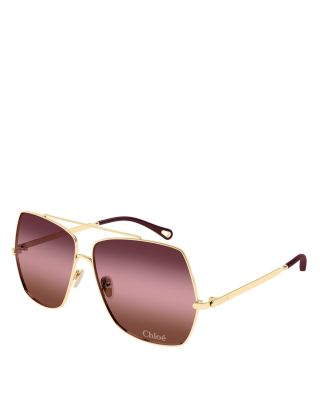 Chloe Aly Square Sunglasses, 62mm