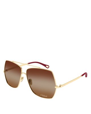 Chloé - Aly Square Sunglasses, 62mm