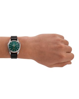 Dress Olympos Automatic Leather Watch, 37mm