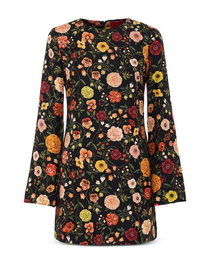 Swing It Double Layer Hem Mini Dress Black