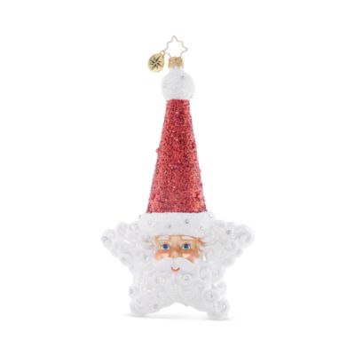 Christopher Radko Santa's Star Power Glass Ornament